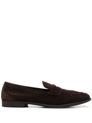 Fratelli Rossetti slip-on suede penny loafers - Brown