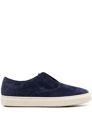 Fratelli Rossetti suede laceless loafers - Blue