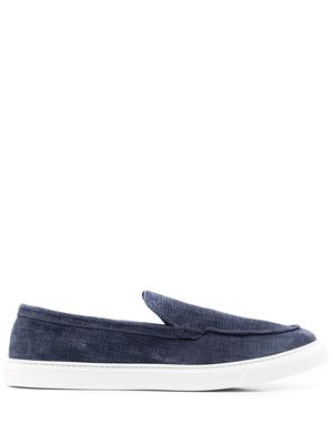 Fratelli Rossetti textured leather loafers - Blue