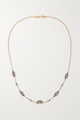 Fred Leighton - Collection 18-karat Gold, Sterling Silver And Diamond Necklace - one size