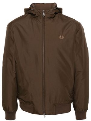 Fred Perry Brentham logo-embroidered jacket - Brown