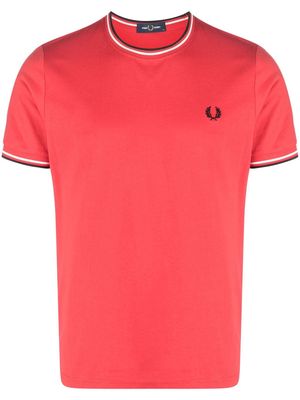 Fred Perry embroidered-logo cotton T-shirt