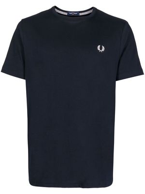 Fred Perry embroidered logo T-shirt - Blue
