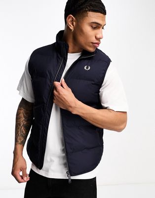 Fred Perry insulated vest in navy