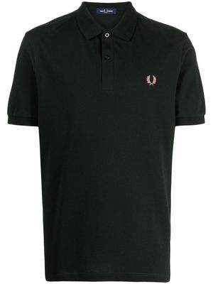 Fred Perry Laurel Wreath-embroidered cotton polo shirt - Green