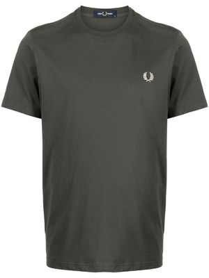 Fred Perry Laurel Wreath-print crew-neck T-shirt - Green