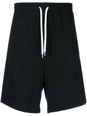Fred Perry logo-embroidered drawstring shorts - Black
