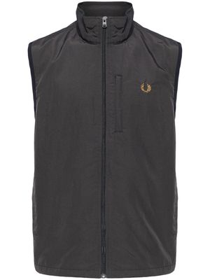 Fred Perry logo-embroidered gilet - Grey