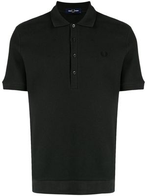 Fred Perry logo-embroidered short-sleeved polo shirt - Green