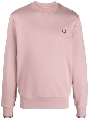 Fred Perry logo-embroidered sweatshirt - Pink