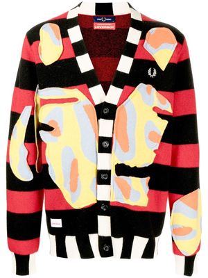 Fred Perry patterned button-up cardigan - Multicolour