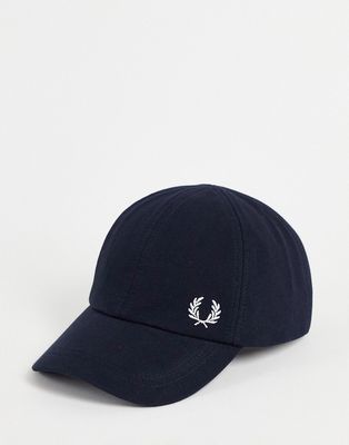 Fred Perry pique classic cap in navy