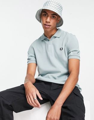 Fred Perry plain polo shirt in blue