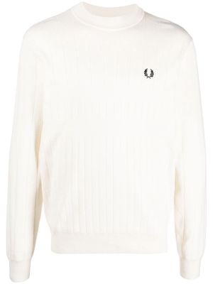 Fred Perry ribbed knit jumper - Neutrals