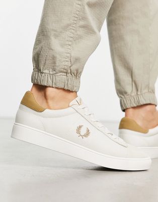 Fred Perry spencer mesh sneakers in white