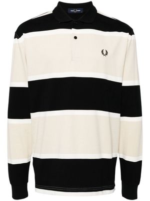 Fred Perry striped polo shirt - Black