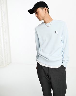Fred Perry sweatshirt in light ice blue
