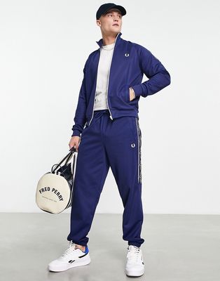 Fred Perry taped sweatpants in navy