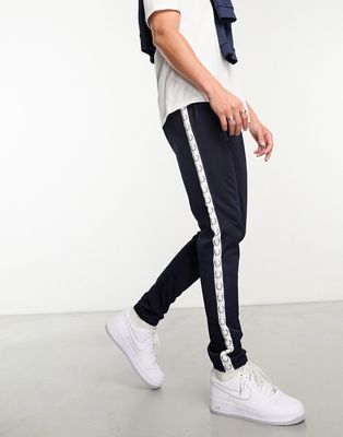 Fred Perry taped track sweatpants in navy