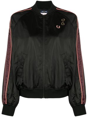 Fred Perry x Amy Winehouse Foundation logo-embroidered bomber jacket - Black