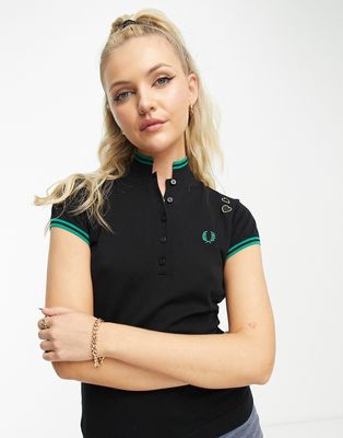 Fred Perry x Amy Winehouse knit top in black