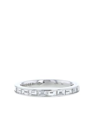 Fred pre-owned platinum diamond wedding ring - Silver