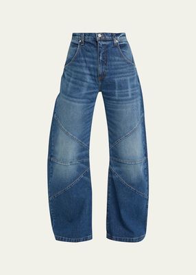 Frederic Mid-Rise Wide Curved Jeans
