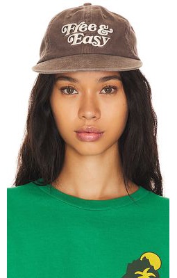Free & Easy Washed Hat in Brown.