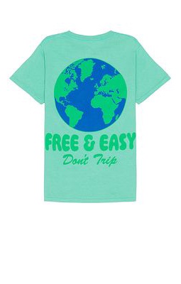 Free & Easy World Tee in Teal