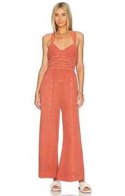 Free People After All Rouched One Piece in Rust