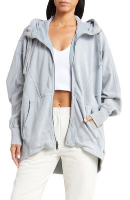 Free People All Your Love Oversize French Terry Patchwork Hoodie in Lunar Bloom