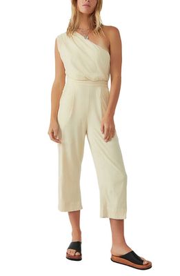Free People Avery One-Shoulder Jumpsuit in Washed Out
