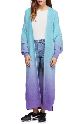 Free People Come Together Cardigan in Blue Combo
