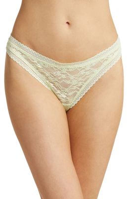 Free People Daisy Lace Thong in Lime Sorbetto