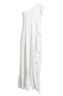 Free People Elisa One-Shoulder Maxi Dress in Ivory