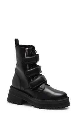 Free People Emmet Strap Lace-Up Boot in Black