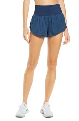 Free People FP Movement Game Time Shorts in Navy