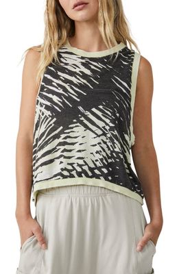 Free People FP Movement Love Crop Tank in Whipped Lime Combo