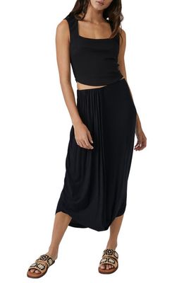Free People free-est Daphne Two Piece Crop Top & Skirt in Black