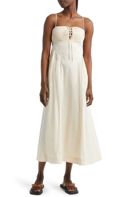 Free People free-est Fifi Smocked Dress in Ivory