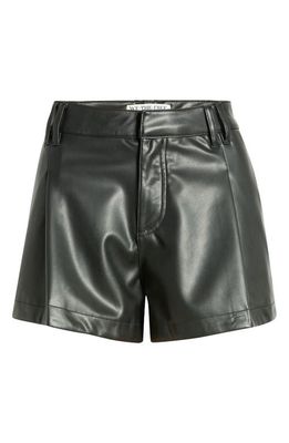 Free People Free Reign Faux Leather Shorts in Black 2