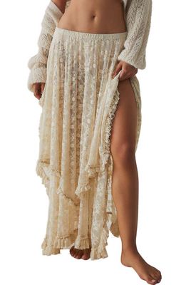 Free People French Courtship Lace Half Slip in Tea