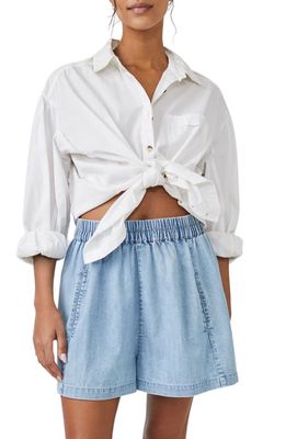 Free People Get Free Chambray Shorts in Lady Liberty