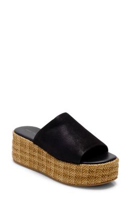 Free People Harbor Platform Sandal in Black at Nordstrom, Size 6.5