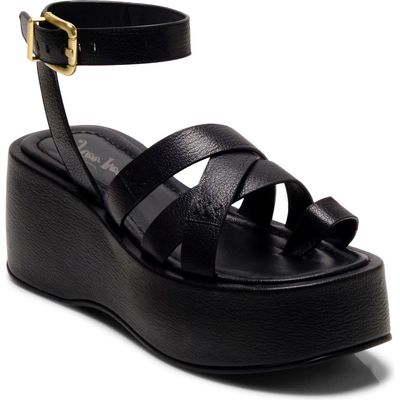 Free People Hazel Platform Sandal in Black at Nordstrom, Size 8