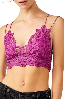 Free People Intimately FP Adella Longline Bralette in Radiant Orchid