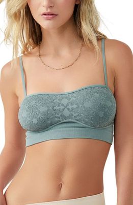 Free People Intimately FP Love Your Way Longline Bralette in Washed Army