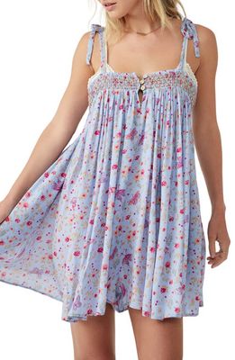 Free People Intimately FP Rule The World Pajama Romper in Jazz Berry Combo