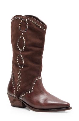 Free People Jackson Studded Western Bootie in Brown