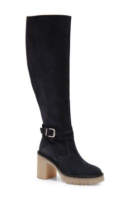 Free People Jasper Over the Knee Boot in Off Black